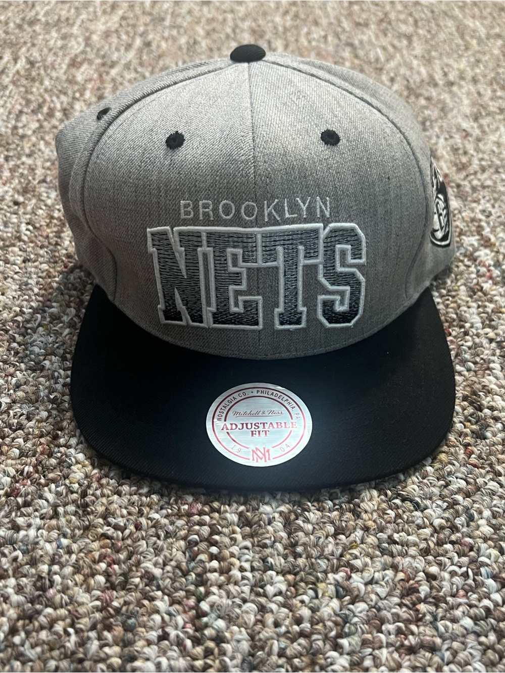 Mitchell & Ness Brooklyn Nets Snapback Hat Cap NBA Licensed One Size Fits Most